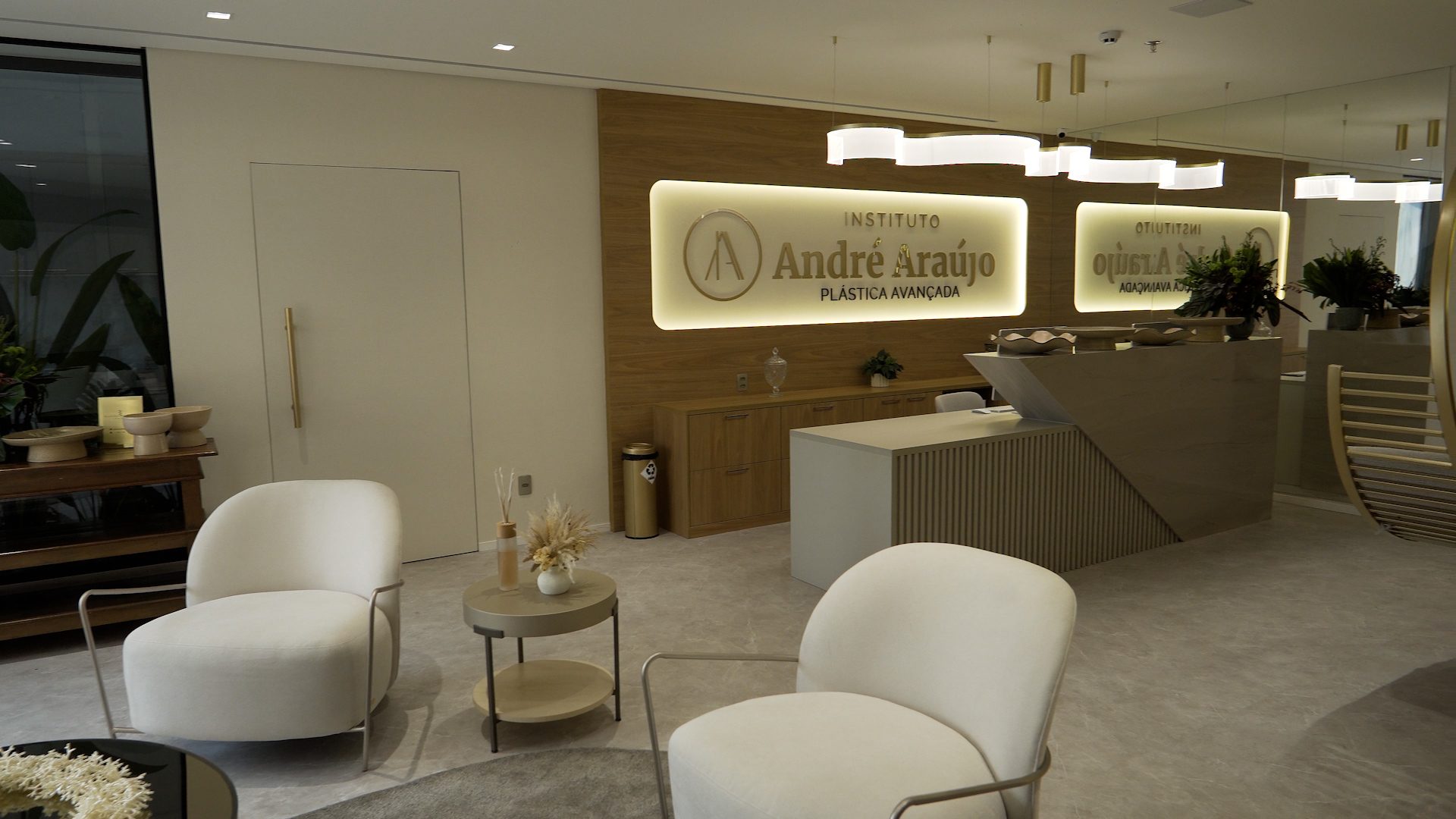 recepção e espera do instituto André Araújo plástica avançada em são paulo
